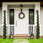 Artificial Outdoor UV Resistant Boxwood Topiary Spiral Tree - Green