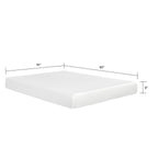 8" Plush Gel Memory Foam Mattress with Aloe Vera Cover - White