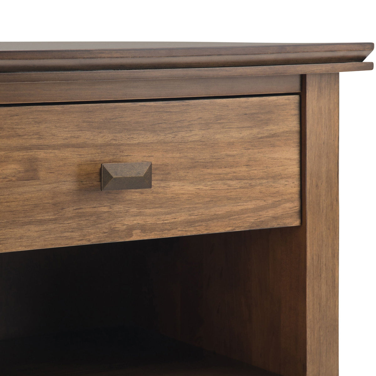 Handcrafted Bedside Table with Drawer and Shelf - Multiple Colors