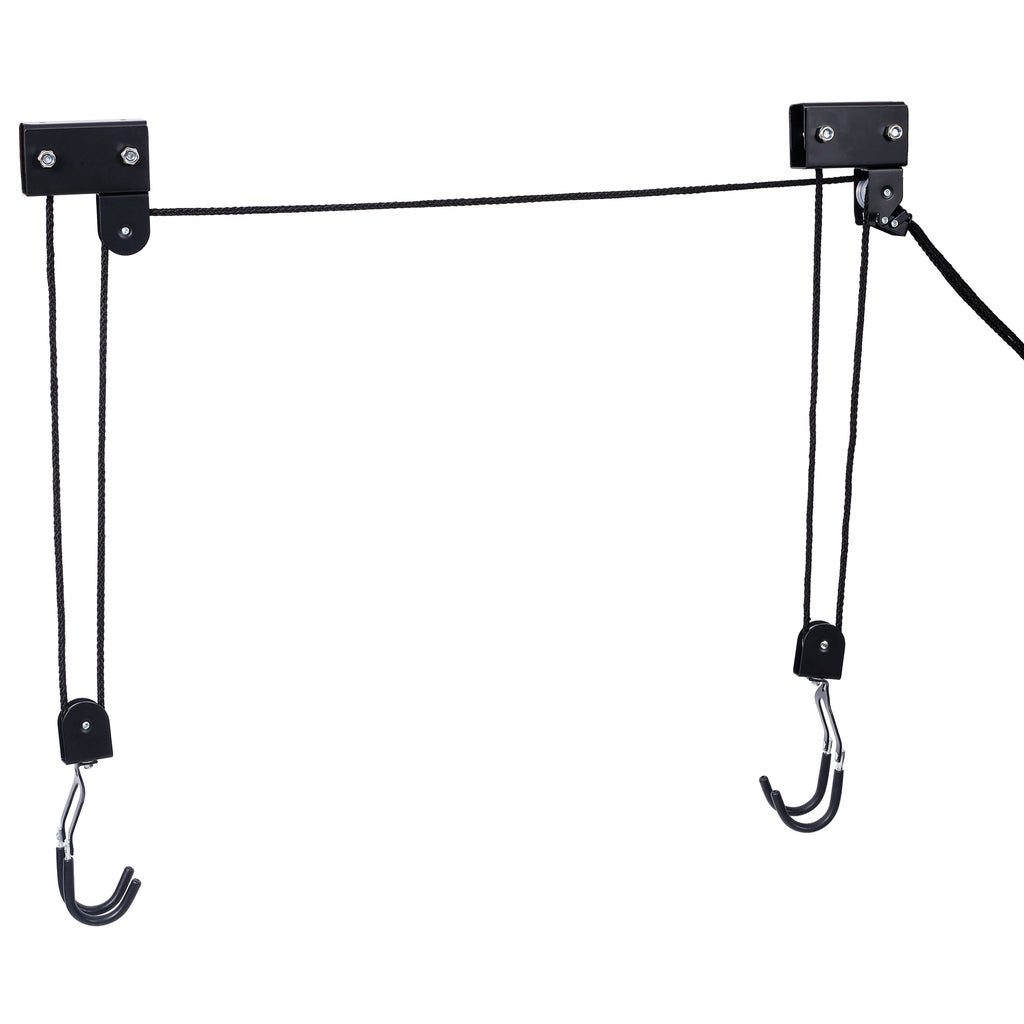 Kayak Hoist Garage Storage Canoe Lift with 125 lb Capacity - Steel