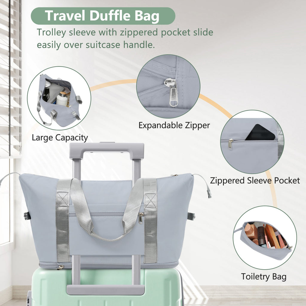 20 Inch Carry On Luggage Set - 3 Piece with Spinner Wheels
