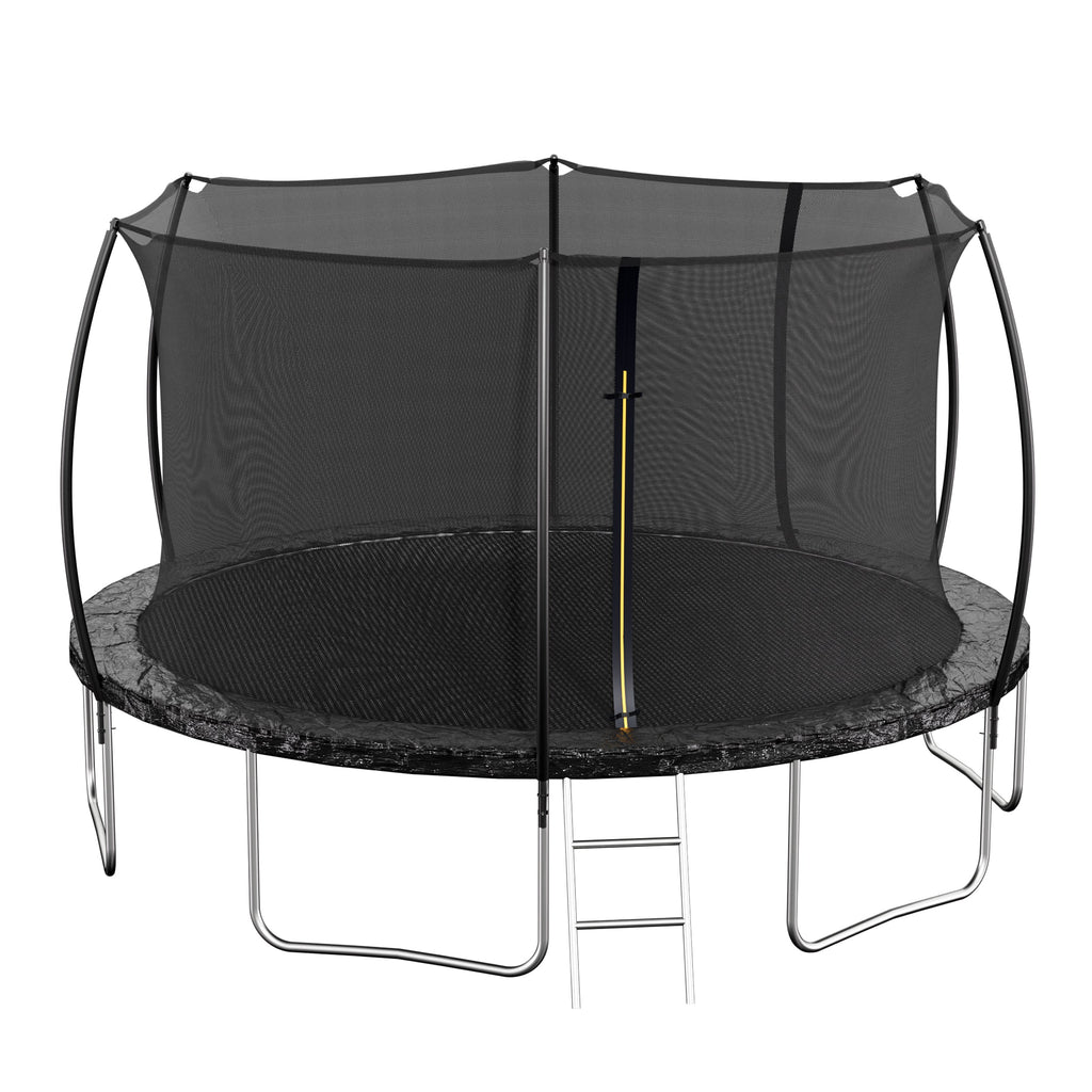 14FT Trampoline with Safety Enclosure Net – Steel Frame