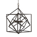 3 Light Metal Chandelier with Adjustable Chain