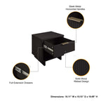 Granville Nightstand with 1 Drawer - Solid Wood Modern Accent Nightstand - Multiple Colors