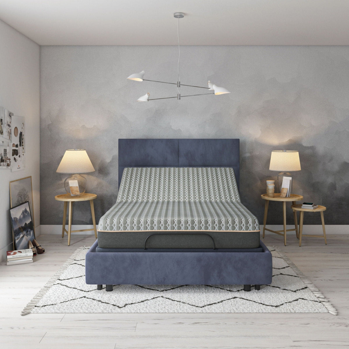 Copper Hybrid Mattress with Cooling Memory Foam and Supportive Coil System - Gray