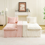 Multifunctional Stationary Sofa with Adjustable Layout - Choice of Color