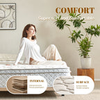 12 Inch Hybrid Cooling Memory Foam Mattress with Balanced Support