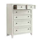 6 Drawer Chest with Smooth Slides - Black or White