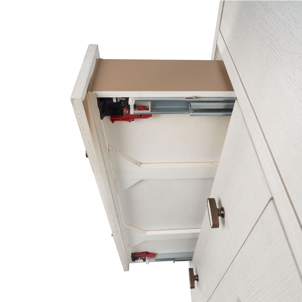 White Server With Base with Power Access - 60" W x 18" D x 37" H