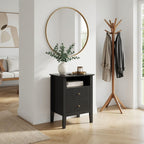 Fluted Nightstand with 2 Drawers and Soft-Close Slides - Multiple Colors