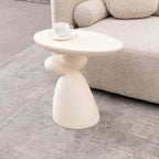 Lucky Stone Shaped Table with Sculptural Base – White, Black, or Gray