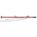 Universal Pulling Stick Tool for Car Repair Bumpers and Dent Fixing with Adjustable Steel - Red