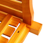 Teak Square Outdoor Flower and Herb Pot with Durable Wood Construction