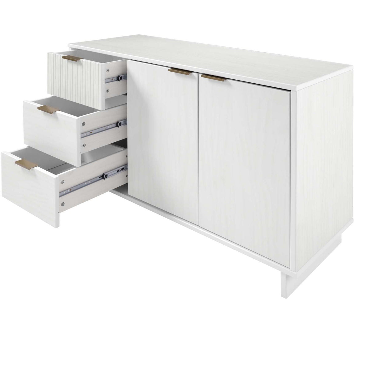 Granville Sideboard with Full Extension Drawers - Multiple Colors
