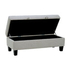 Drason Storage Ottoman with Concealed Storage - Gray or Light Brown