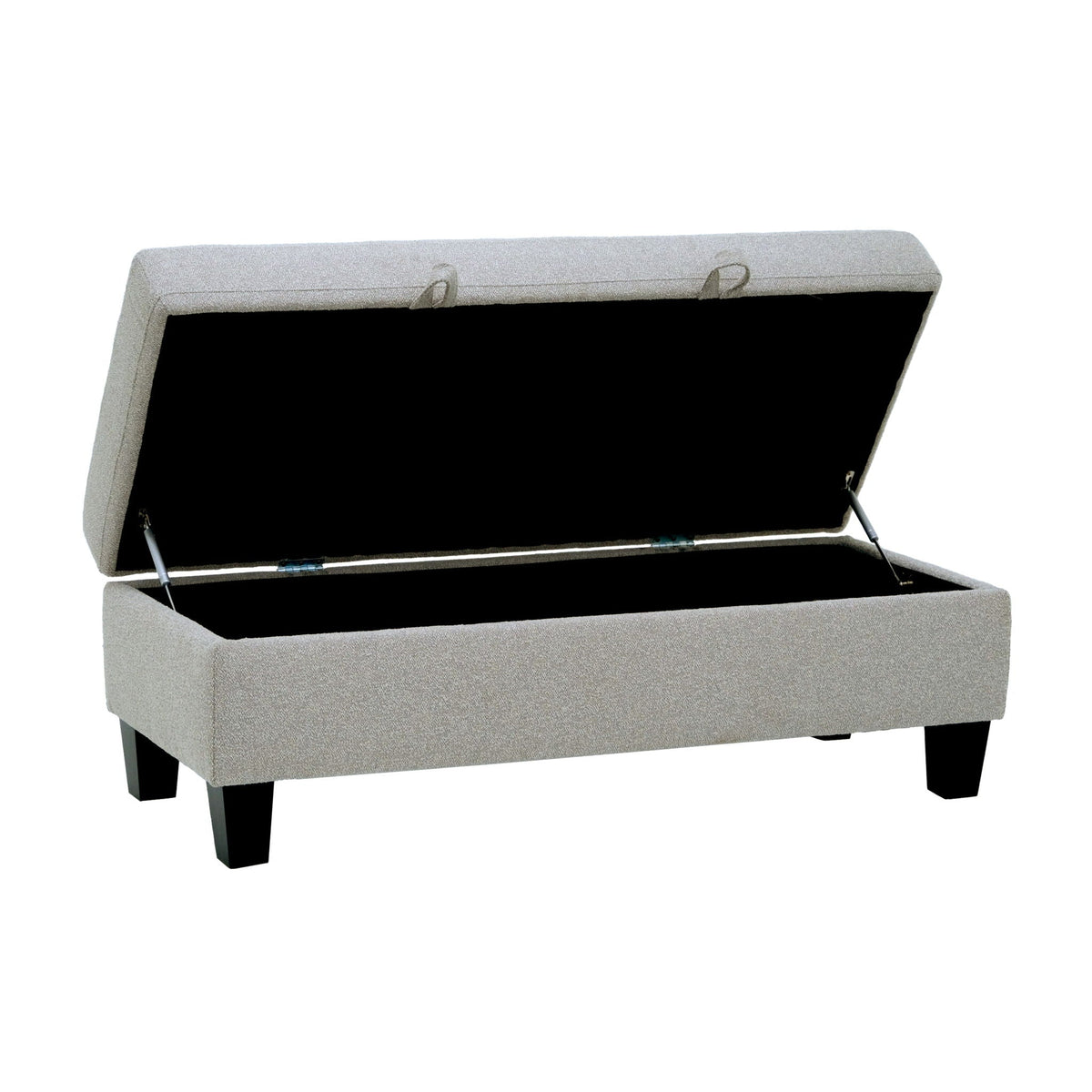 Drason Storage Ottoman with Concealed Storage - Gray or Light Brown