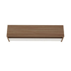 Modern 70" TV Stand with Full Extension Drawers - White or Light Brown