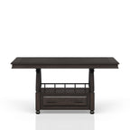 Counter Height Dining Table with Storage Shelf - Coffee