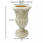 Rust Finish MGO Garden Planter with Drainage Hole - Garden Pots & Planters