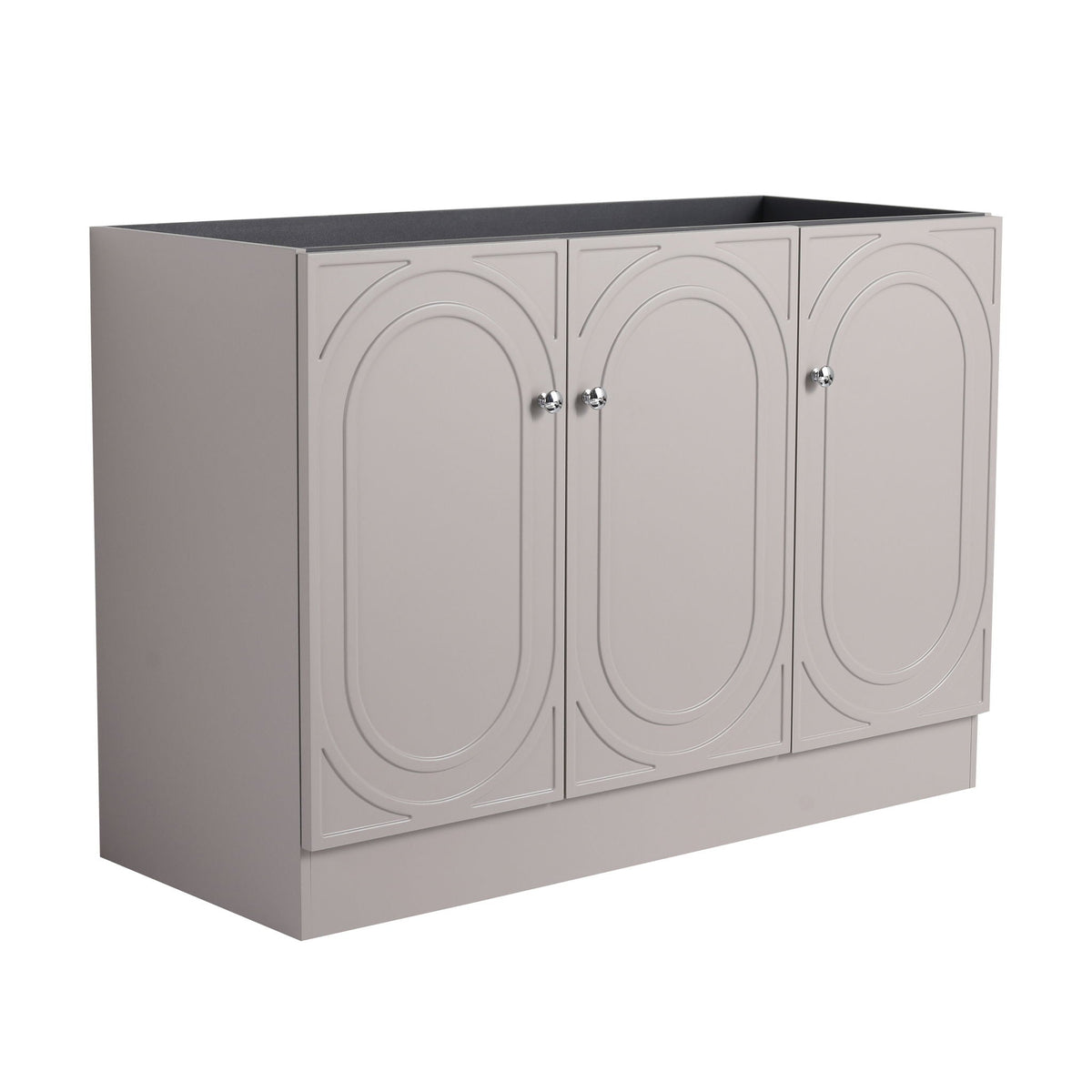 Modern Freestanding Bathroom Vanity with Soft Close Cabinet Doors - Pearl Silver, White, or Dark Green