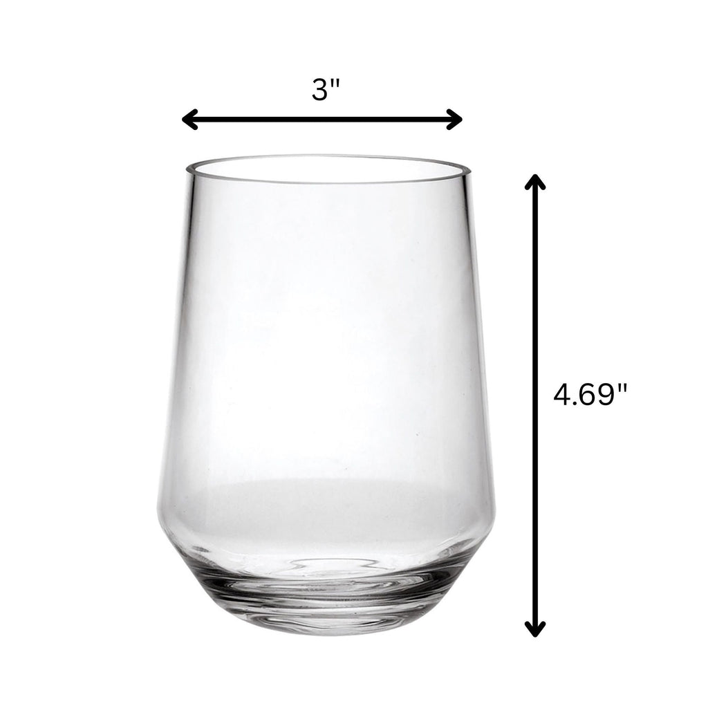 Unbreakable Wine Glasses with 17oz Capacity - Clear (Set of 4)