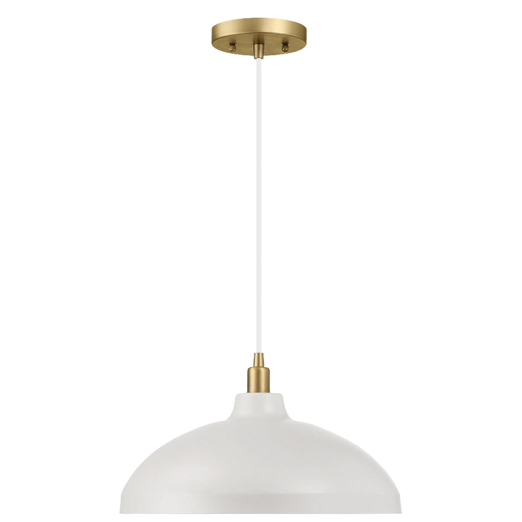 Astral Single Light Pendant Lamp For Entrance Kitchen Island - Gold / White