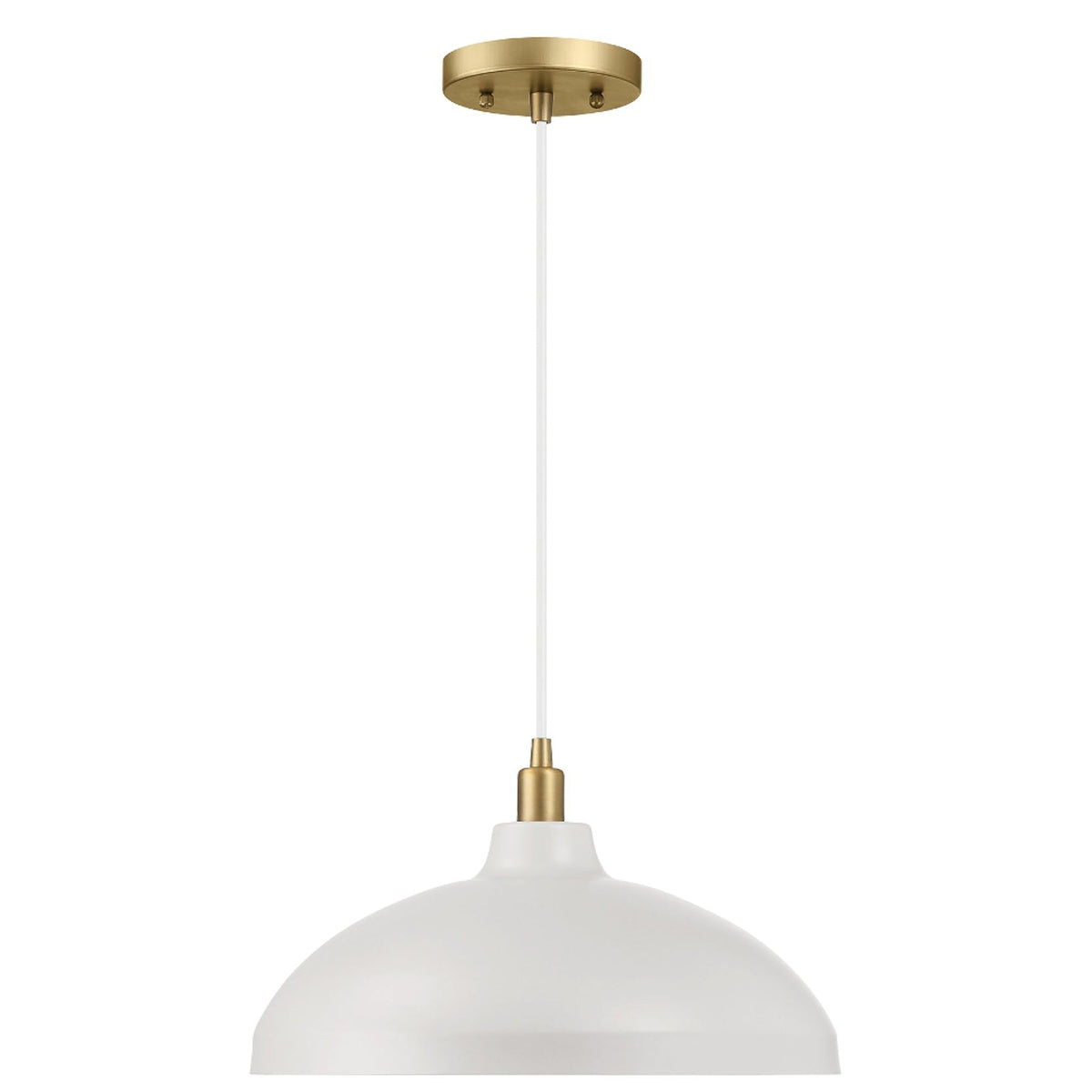 Astral Single Light Pendant Lamp For Entrance Kitchen Island - Gold / White