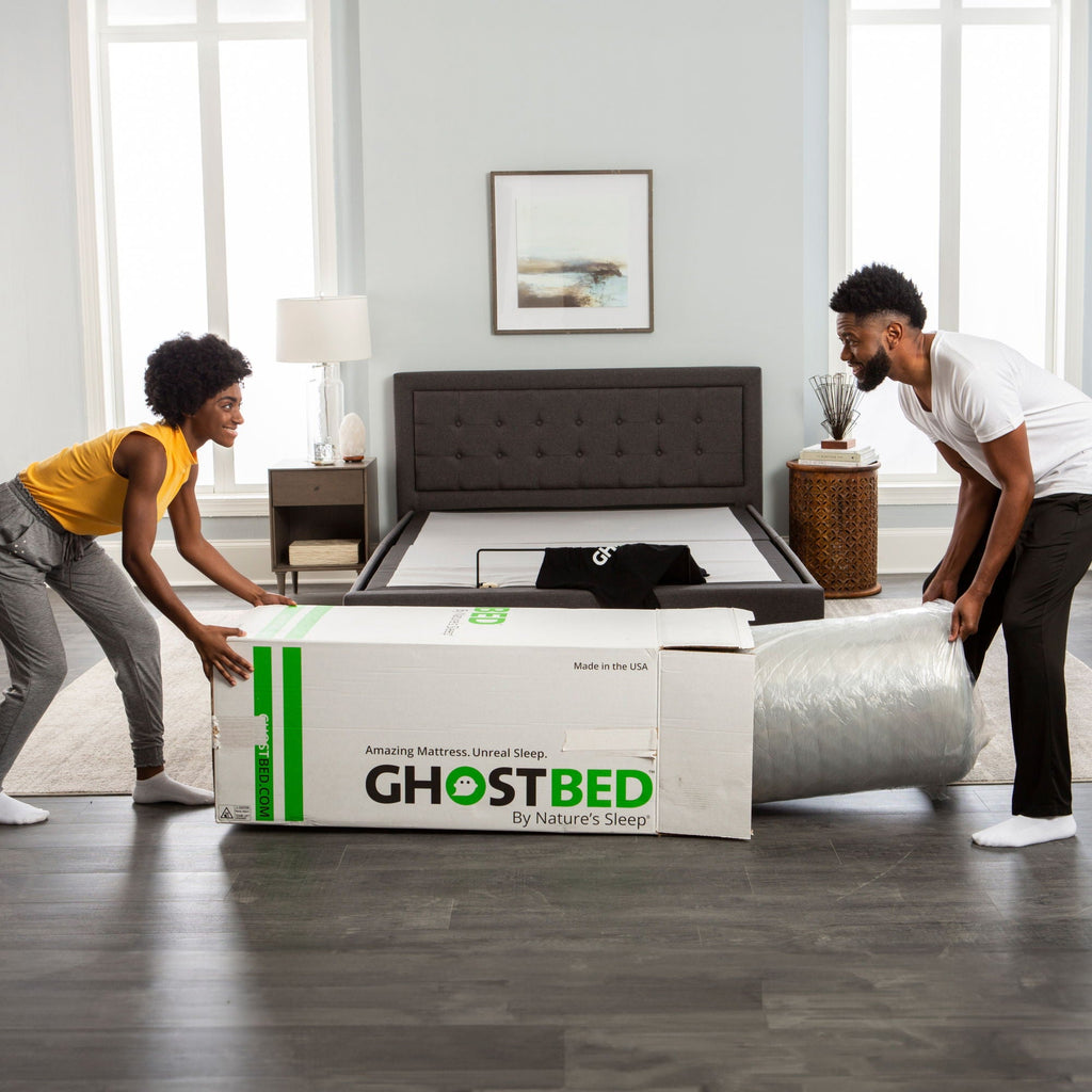 12" Profile Massage Mattress Hybrid with Pneumatic Air Cell Technology - White