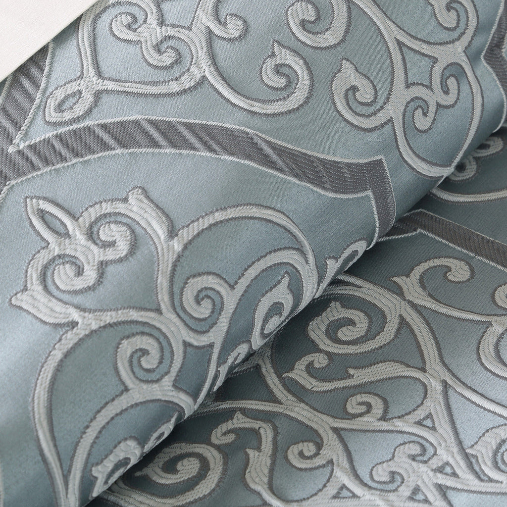 12 Piece Blue King Comforter Set with Cotton Bed Sheets