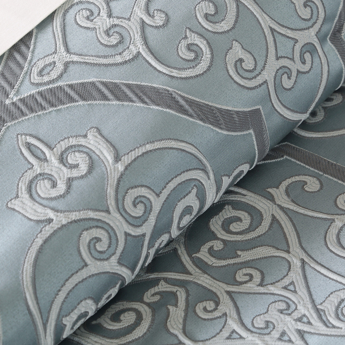 12 Piece Blue King Comforter Set with Cotton Bed Sheets