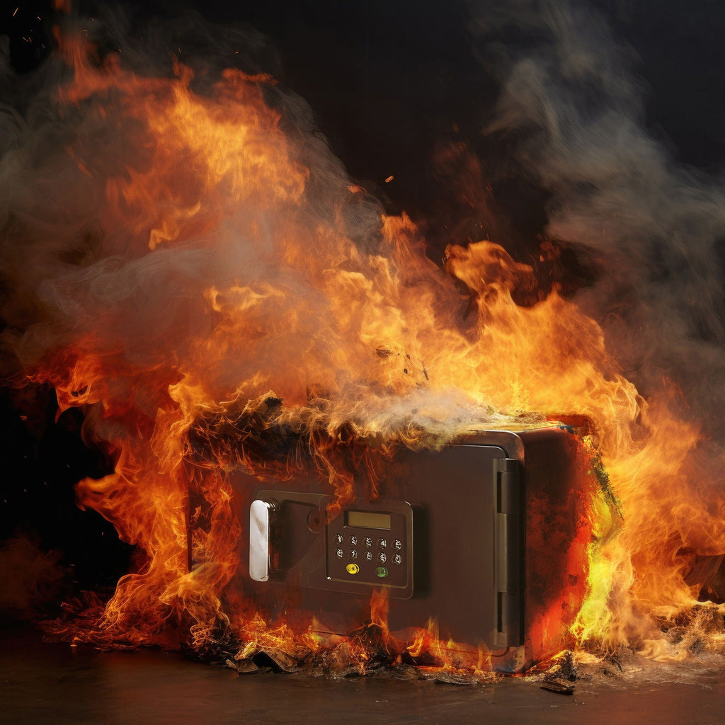 0.54 Cubic Ft Keypad Fireproof Security Safe with Electronic Keypad - Black