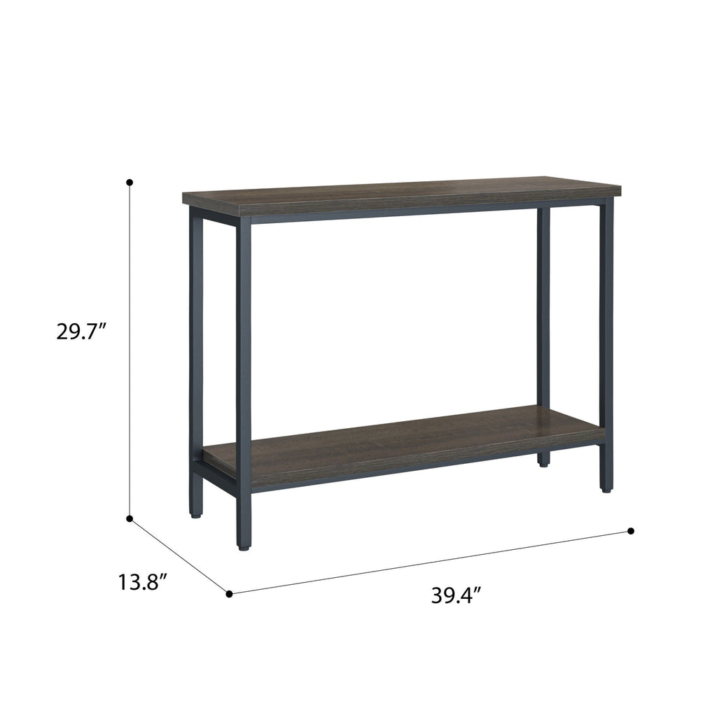 Dark Brown Sofa Table with Transitional Style - Harpe