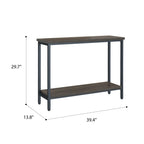 Dark Brown Sofa Table with Transitional Style - Harpe