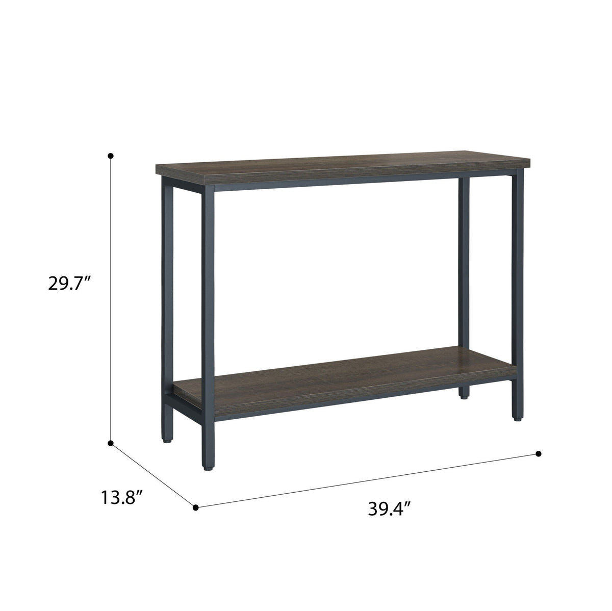 Dark Brown Sofa Table with Transitional Style - Harpe