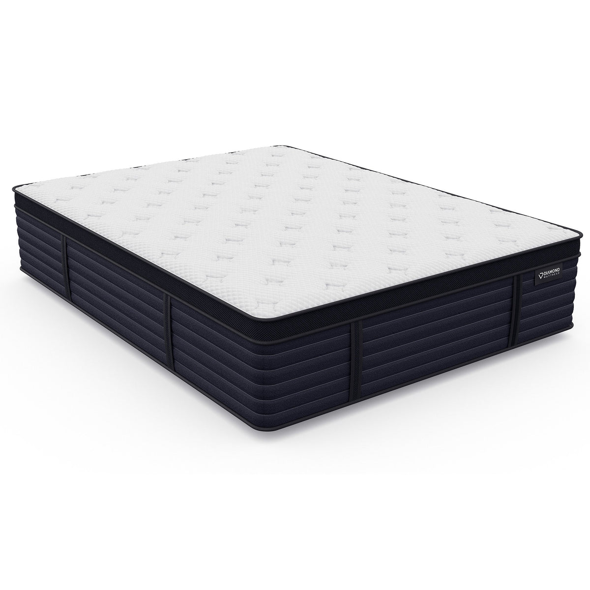 King Size Latex Hybrid Mattress with Euro-Top - Medium Feel