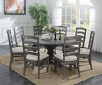 Upholstered Dining Chairs Set of 2 with Wood Frame - Brown