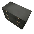 Solid Wood 3 Drawer Dresser with Ribbed Fronts - Multiple Colors