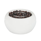 Patio MGO Propane Fire Pit with 40,000 BTU Output - White or Brown