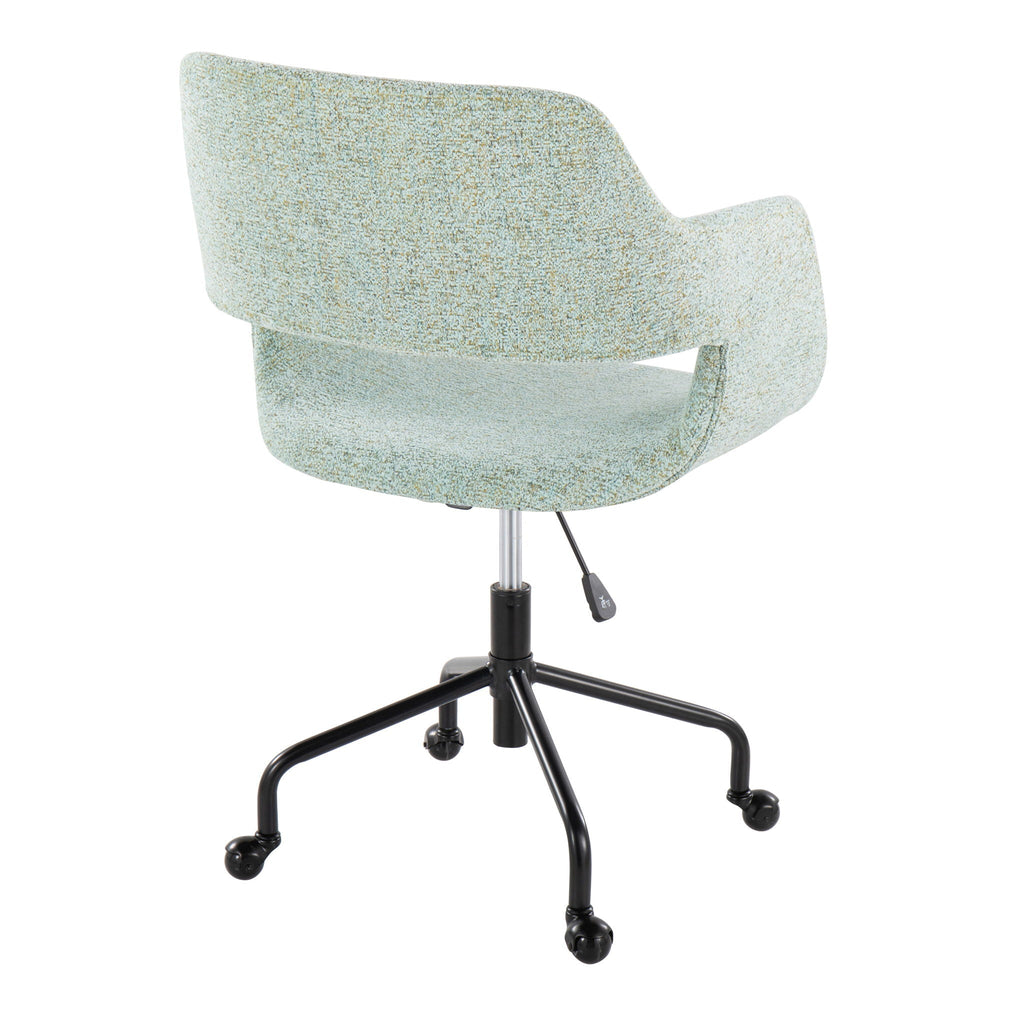 Contemporary Adjustable Office Chair with Cushioned Seat - Multiple Colors