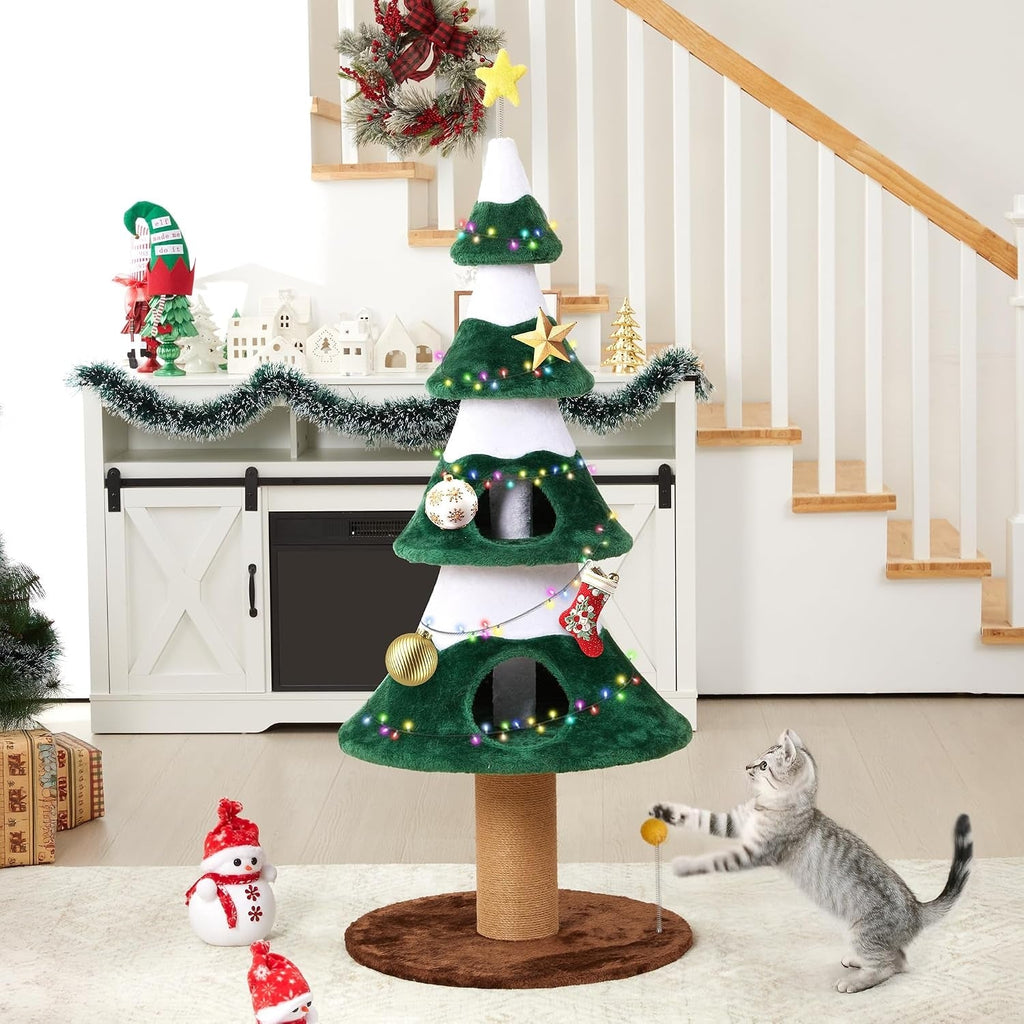 62" Cat Tree with Heavy Duty Base - Multi-Level Cat Furniture