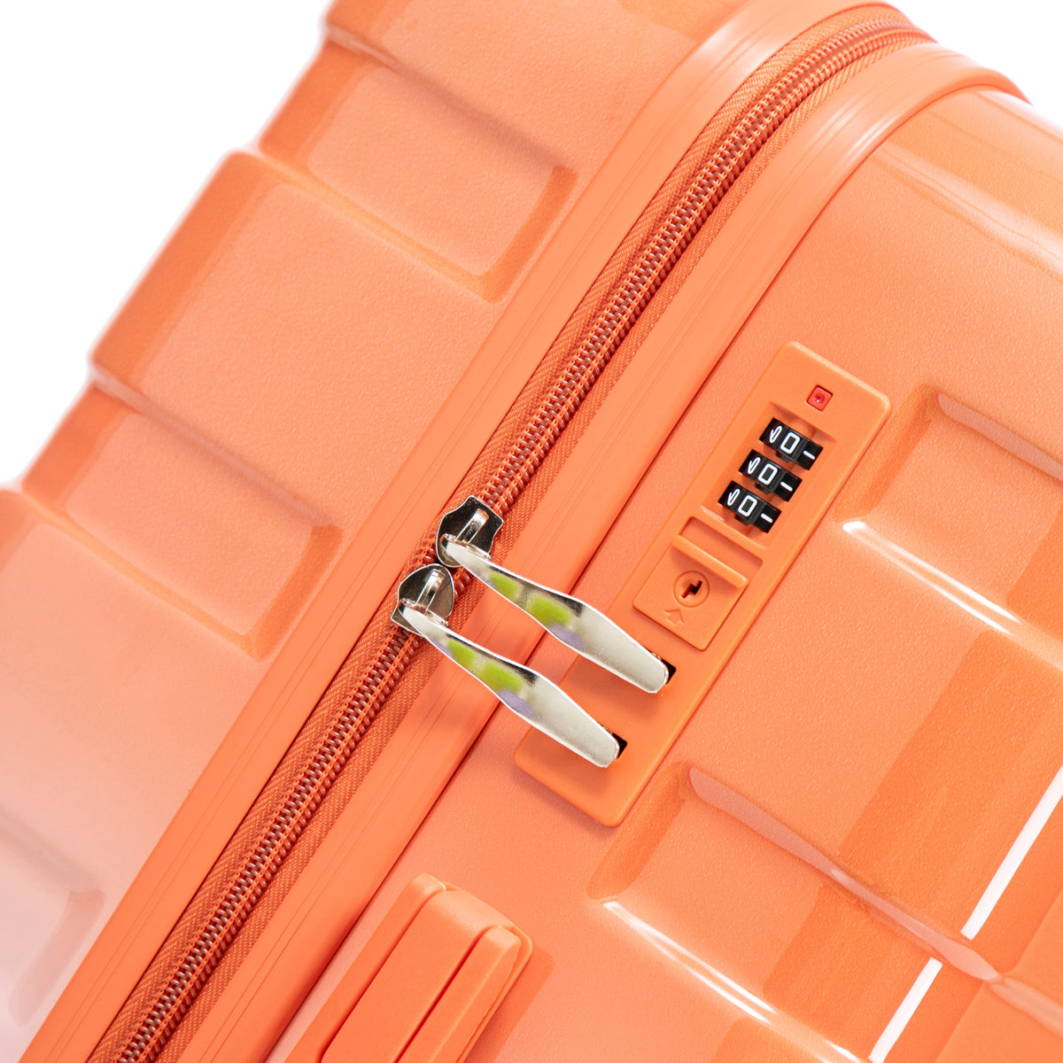 3-Piece Spinner Wheel Luggage Set with Silent Wheels - Blue Red