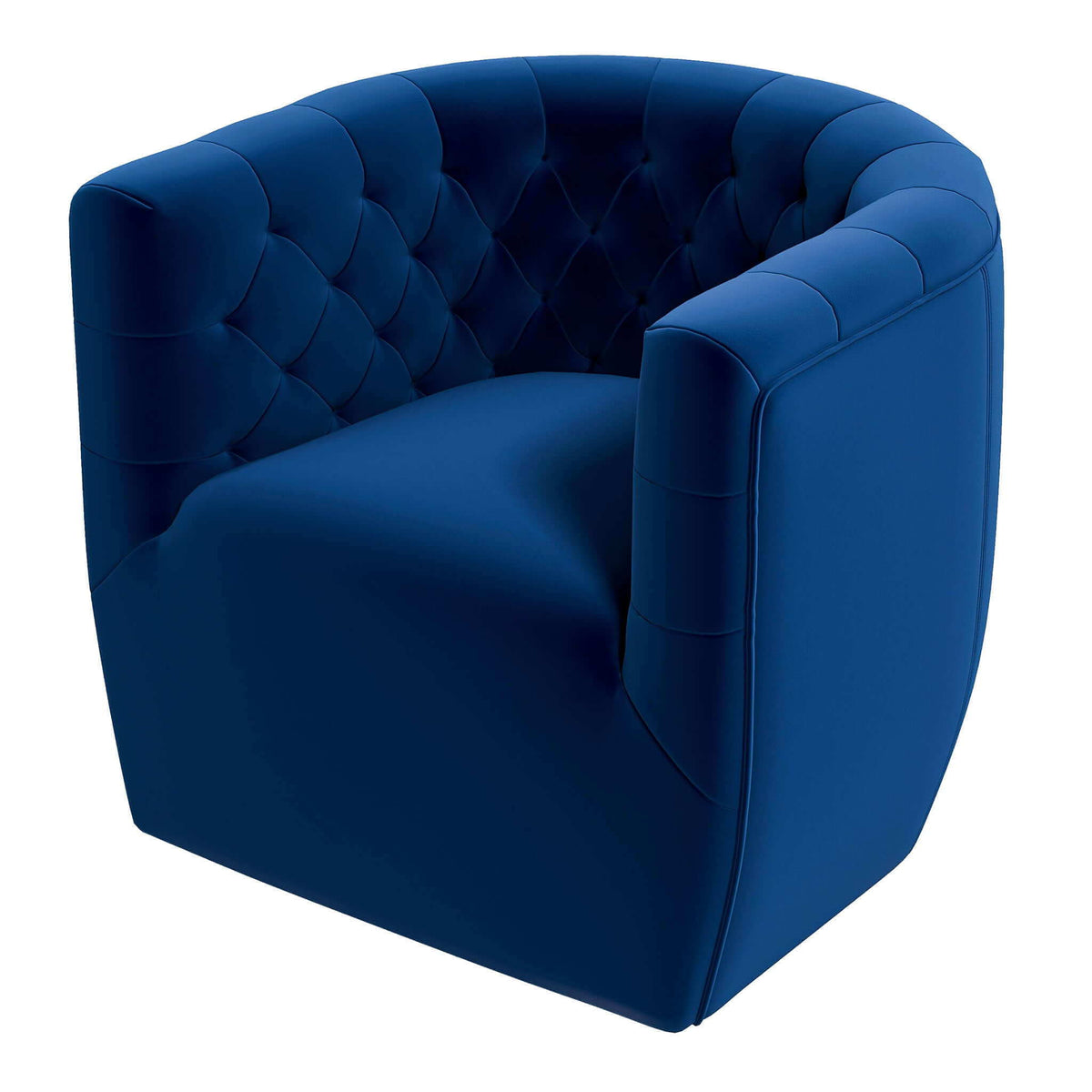 Ergonomic Design Swivel Chair with Tufted Accent - Multiple Colors