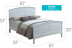 Elegant Panel Bed with Real Wood Veneers - Multiple Colors