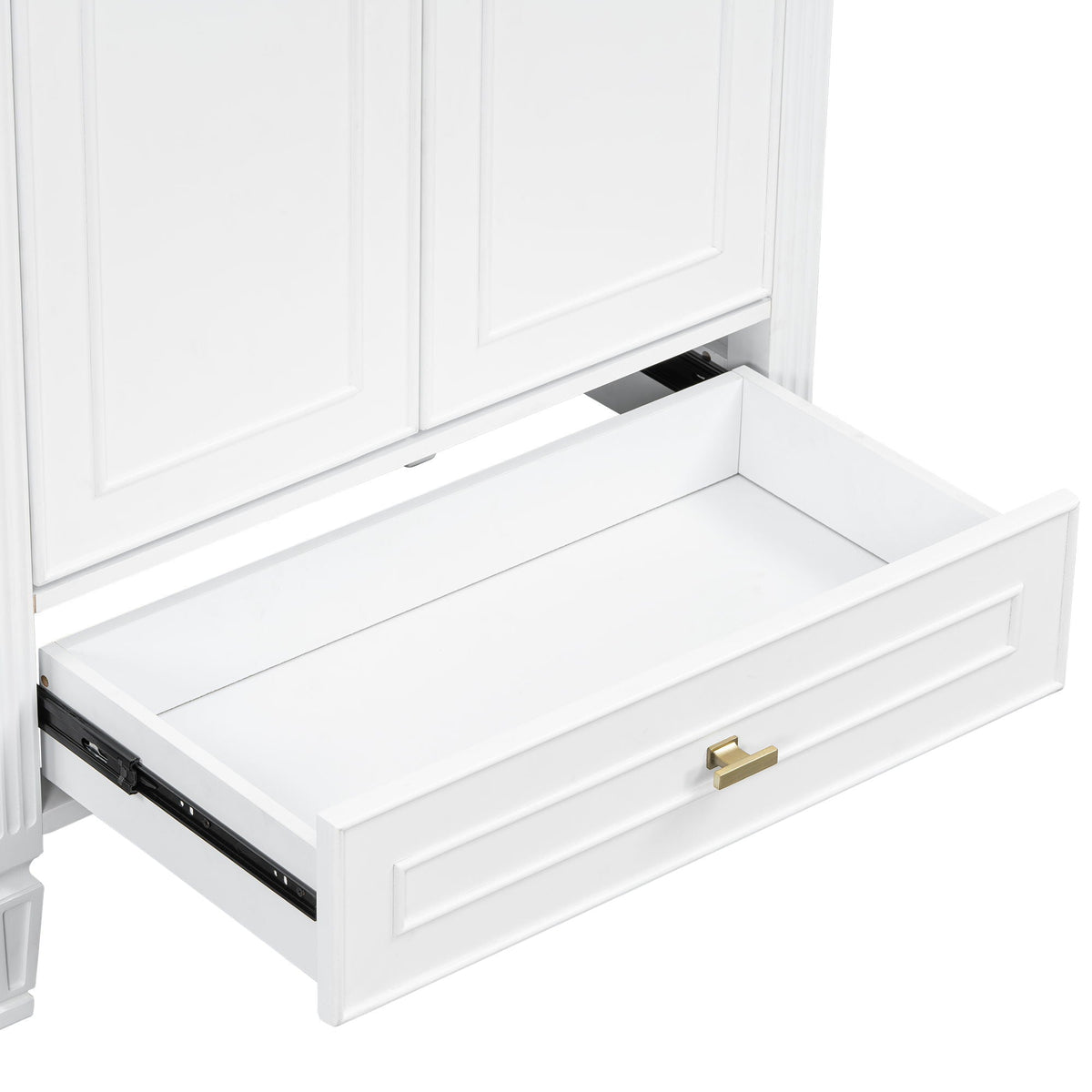 Freestanding Vanity with Drawer & Soft Close Doors - Green or White