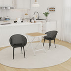 2 Pack Lounge Chair Set & Folding Square Table
