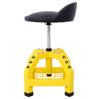 Pneumatic 360 Degree Swivel Creeper Stool with Adjustable Height - Red, Yellow, Green, Dark Gray