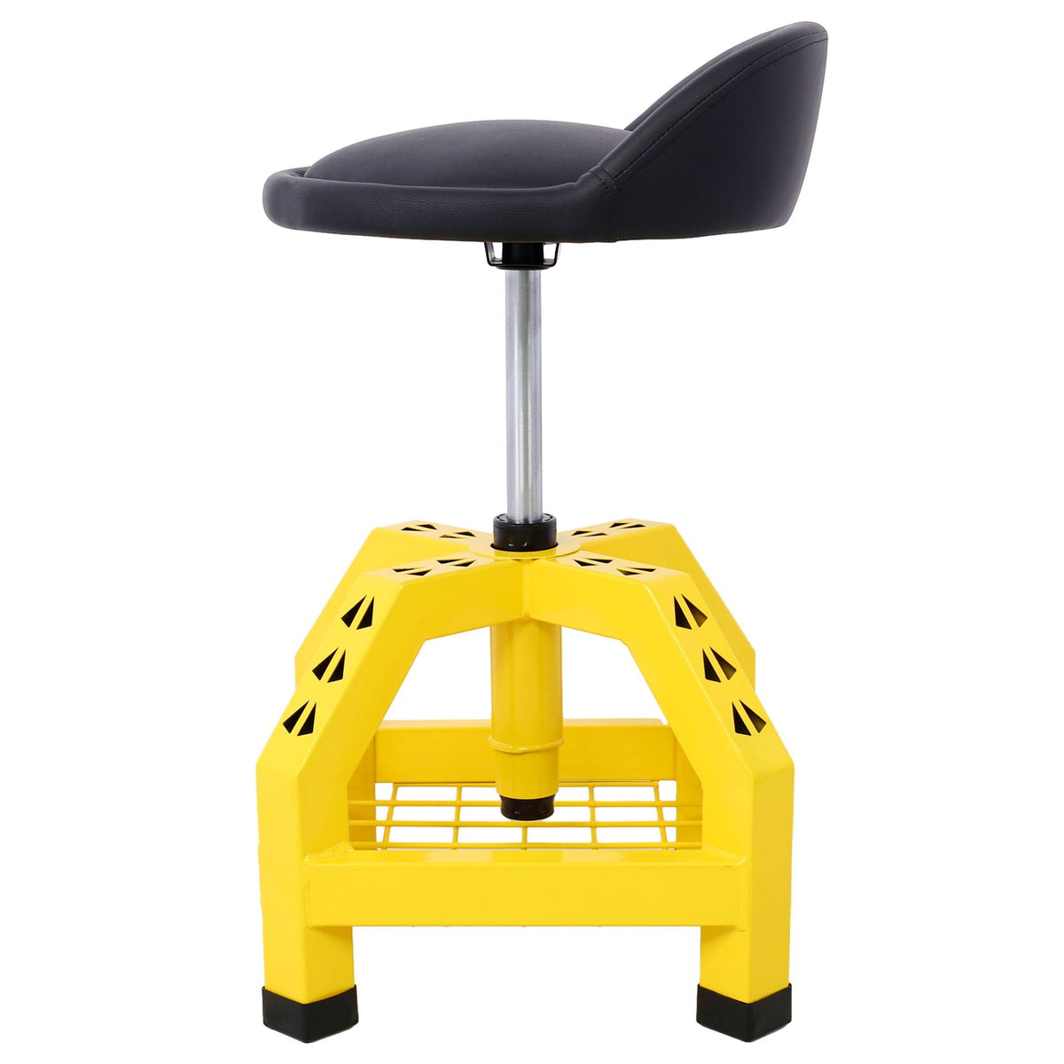 Pneumatic 360 Degree Swivel Creeper Stool with Adjustable Height - Red, Yellow, Green, Dark Gray
