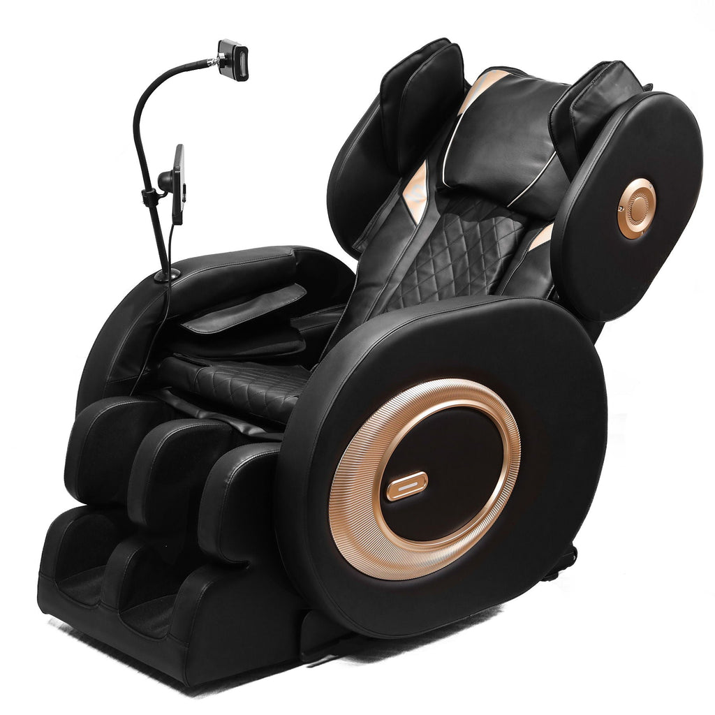 Automatic Massage Chair Recliner with Zero Gravity and Full Body Air Pressure - Black