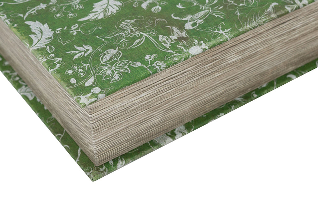 Rustic Floral Decorative Book Boxes with Hidden Storage - Set of 2