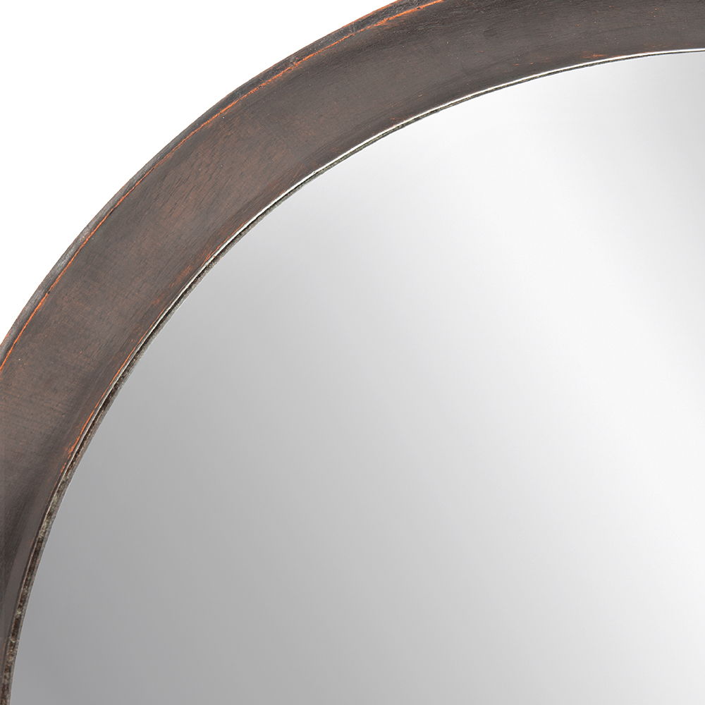 Transitional Mango Wood Wall Mirror with Frame - Multiple Colors